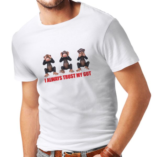 

2019 new men's funny men's t-shirt trust my gut, heavy cotton, party t-shirt, men's gift, tee shirt sport hooded sweatshirt h