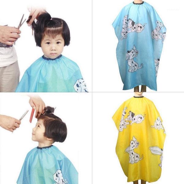 

1pcs cartoon kids hairdressing wrap waterproof hair cut cloth salon gown cover barber hairdresser hair styling home clean tools1