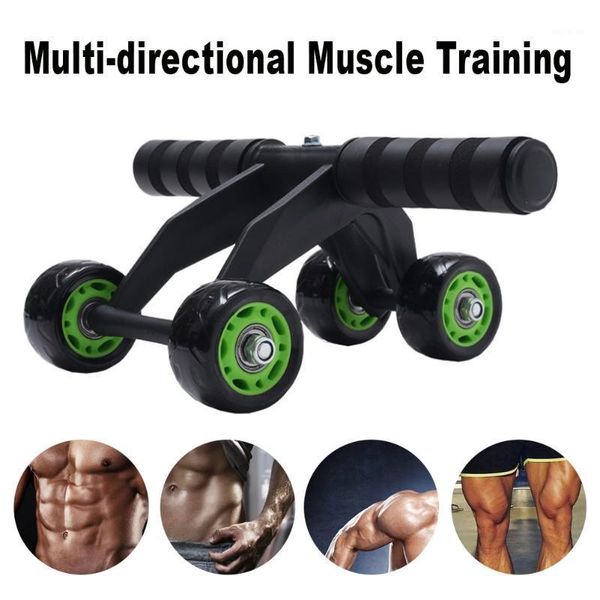 

training equipment 4 wheel fitness abdominal ab roller muscle trainer keep fit wheels for waist leg exercise home gym equipment1