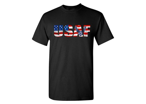 

спорт 2019 new cool tee shirt usaf air force t-shirt патриотической мужской флаг сша pt shirt сша флаг логотип мода хлопок футболка
