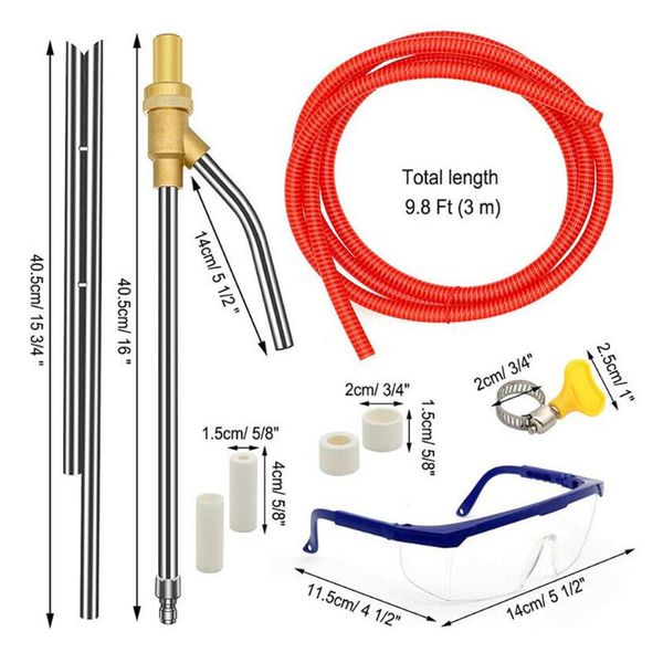 

watering equipments attachment sandblasting kit 5000psi 14in set ceramic nozzles accessories