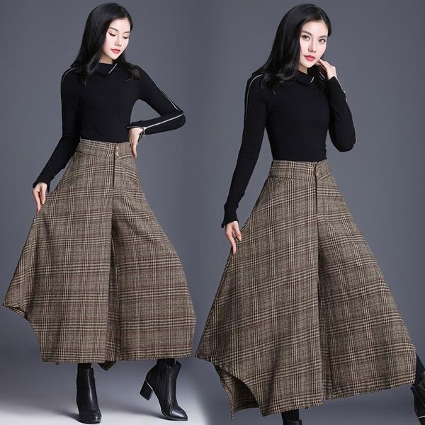 

women full length pants high waist loose wide leg pant for female fashion clothes 2020 tide pantalones mujer cintura alta, Black;white