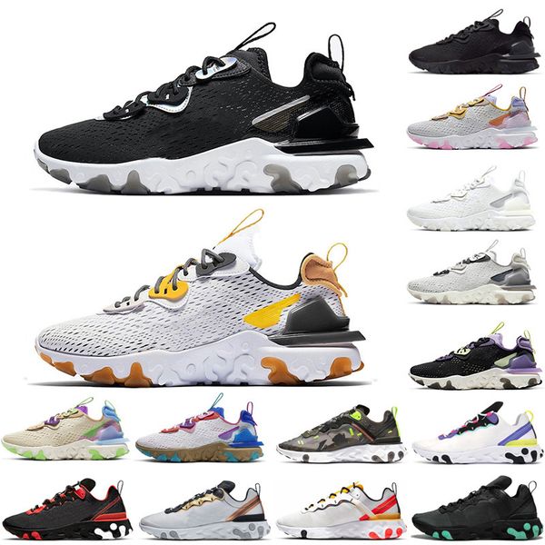 

2020 react element 55 87 tour yellow total vision black iridescen bred triple black men outdoor shoes women mens trainer 55s sneakers 36-45