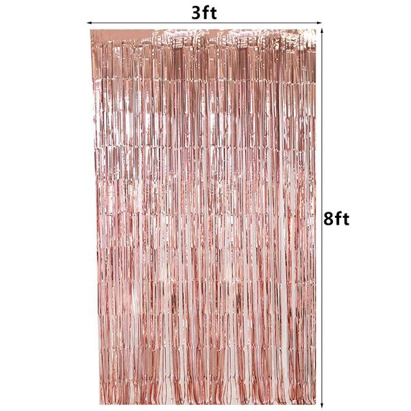 

35pcs/set rose gold birthday party wedding home decoration kit balloons tinsel curtain baby shower christmas hen party balloons wmtdgp