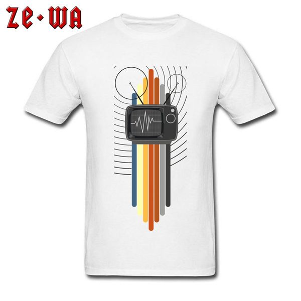 

80s colored vintage tees television signal geek clothes latest short sleeve normal sport hooded sweatshirt hoodie t shirt