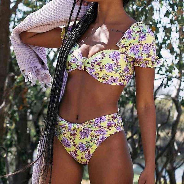 

high waist bikini women swimsuit push up biquini bathing suit print brazilian bikini set summer beachwear, White;black