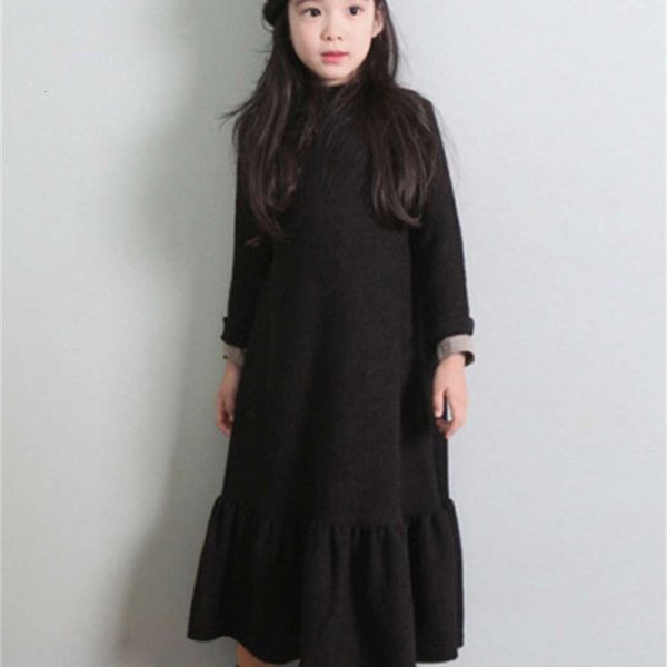 

autumn winter 20069 and girls' drs 2020 korean veet thickened medium length fishtail princs skirtqpqh, Red;yellow