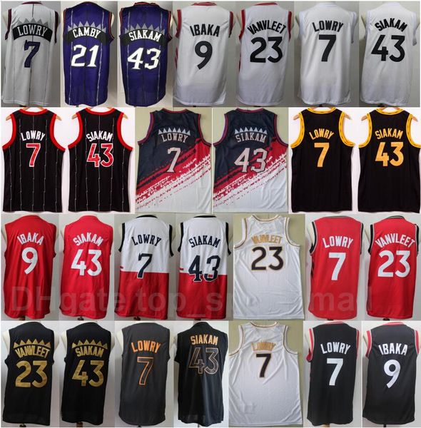 

edition earned city basketball serge ibaka jersey kyle lowry pascal siakam fred vanvleet marcus camby red black white purple stitched, Black;red