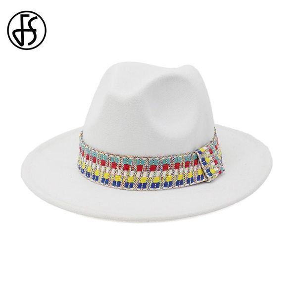 

fs wool джаз fedora шляпа casual мужчины женщина широкие поля лента пояс войлок hat белая розовая желтая панама фетровой формальная партия c, Blue;gray