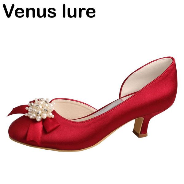 

23 colors mary jane low heel wine red mother of bride shoes for wedding, Black