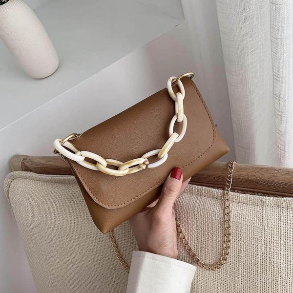 

women color messenger bags shoulder leather female solid chain crossbody handbag ladies fashion shoulder messenger bag jcoft qynf