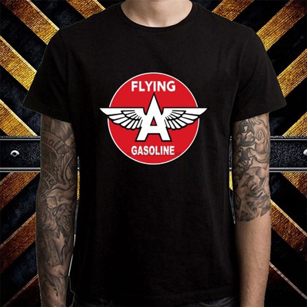 

flying a gasoline oil company logo men's black t-shirt size s to 3xl street tee shirt sport hooded sweatshirt hoodie