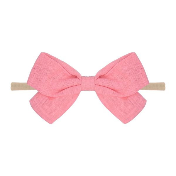 

12 colors solid nylon baby headband for kids girls hair bow elastic hair band newborn hairbands turban headwear hair accessories q jllibh