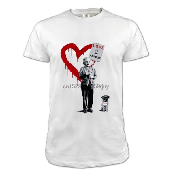 

sport banksy tribute love is the answer original man t shirt woman t shirt hand painted painting artepopart artetribute store