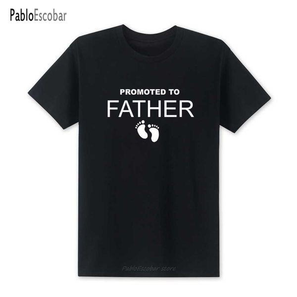 

fashion new promoted to father men casual cotton summer short sleeve funny dad daddy mans hoodie designers t shirts sweatshirt