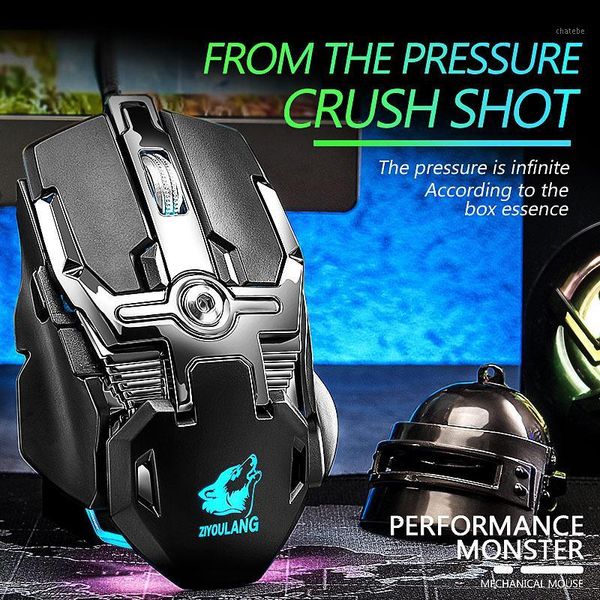 

mice 6400dpi professional computer gaming mouse dpi adjustable rgb backlight 8 buttons wired mechanical pc e-sport for lap