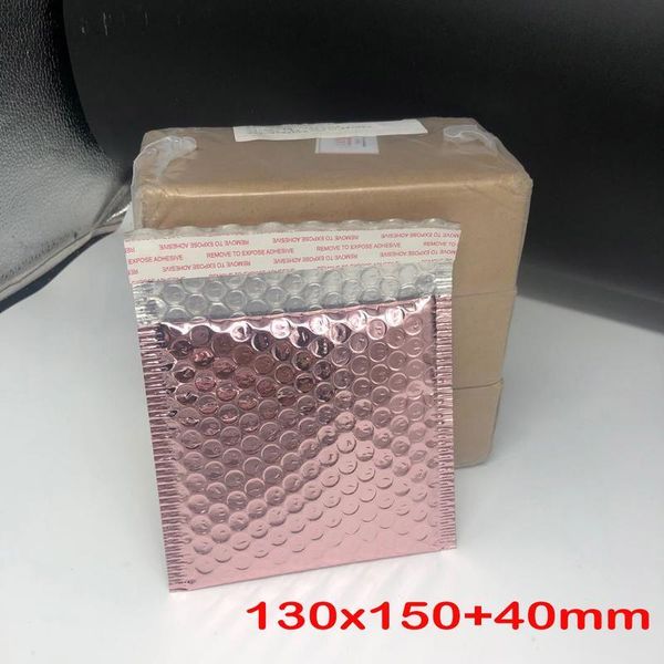 

10pcs rose gold foil plastic padded bubble envelopes bags mailers envelope bubble mailing bag business wedding gift bbyvgx