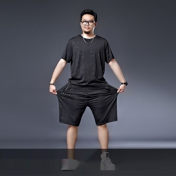 

tq2kx 72296-чистых темно письмо жира setsilk кальсоны suitshorts брюки костюм коротких шорт-набор экстра-жир мужских очков лед пяти одежд ma, Blue