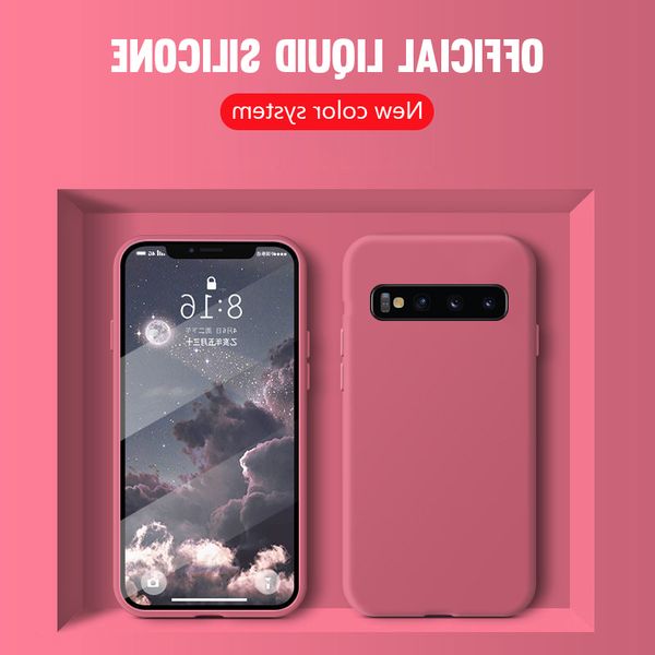 

тонкий мягкий чехол для samsung galaxy a71 a51 s20 ультра s10e s9 s8 plus a30 a50 a70 a7 a6 note10 оригинал жидкая силиконовая крышка