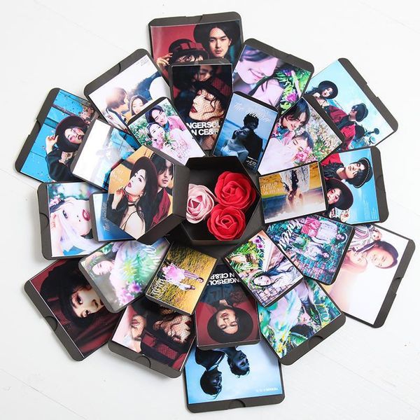 

gift wrap explosion box valentine surprise case diy handmade po for year birthday party1