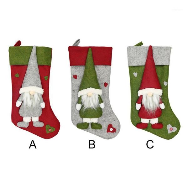 

christmas stockings 3d gnome doll decor xmas hanging pendant holders with fireplace ornaments christmas gift kerst decoratie1