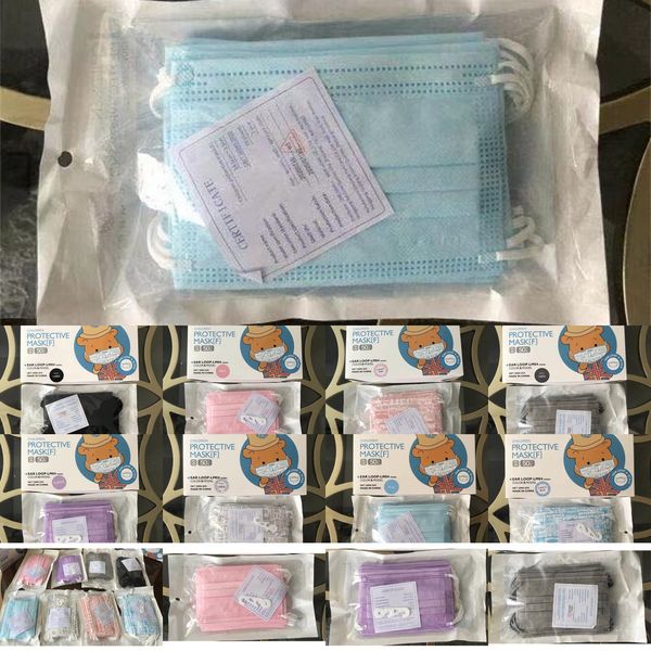 

ear-loop children face layer 3 mouth masks cover 3-ply non-woven disposable dust child mask soft breathable 220 6 np5jq
