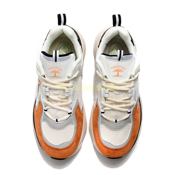 

treeperi fashion chunky beige brown running shoes us 5.5 eur 36 men women sneakers trainers