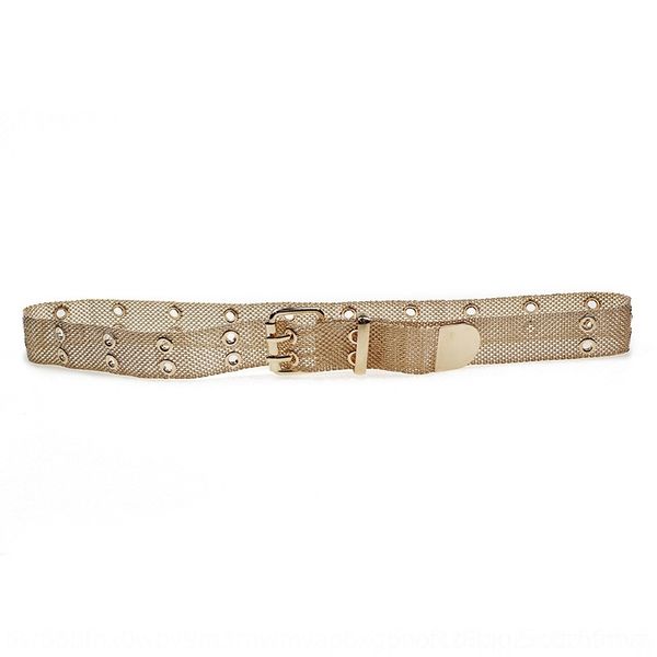 

4bria air eye chain lady decorative netwire decorative mesh air eye waist chain lady metal belt belt netwire mesh metal waist tvajr, Black;brown