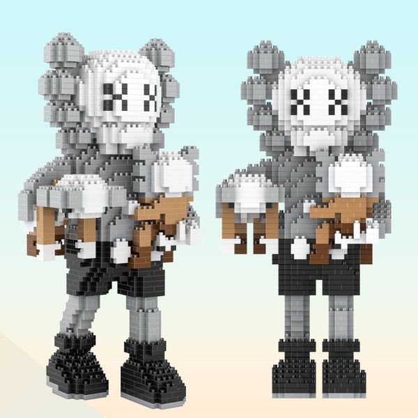 

magic mini blocks cartoon kws building blocks fashion brand figures educational mini bricks 3d model toys children christmas gift