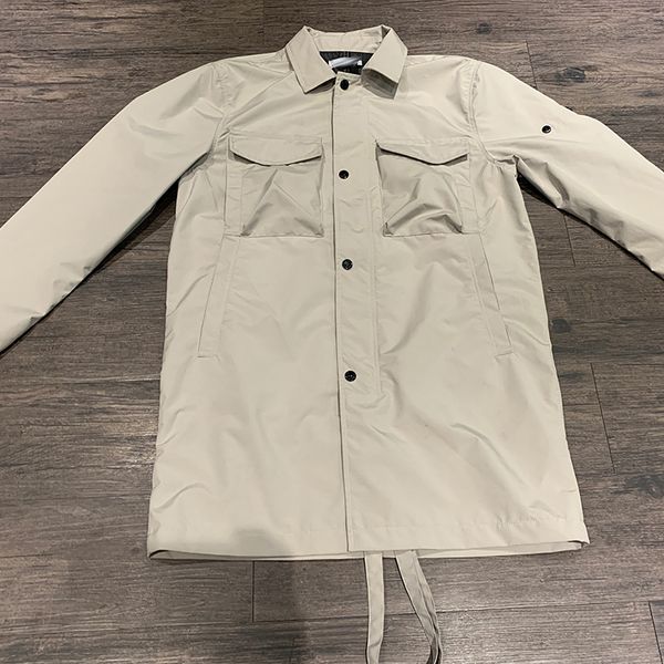 

toney konng gonng fashion brand jacket spring and autumn new foldable storage bag thin coat windbreaker, White;black