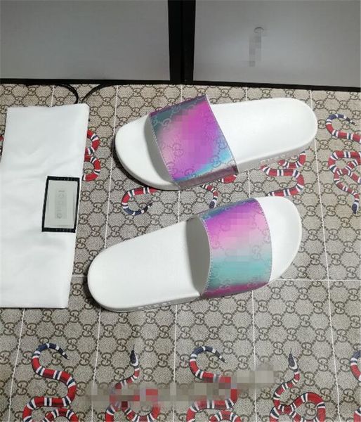 

2020 горячие продажи слайды летний пляж крытый плоские g sandalsf тапочки дом шкалы шлепанцы с spike sandal с коробкой # 31, Black