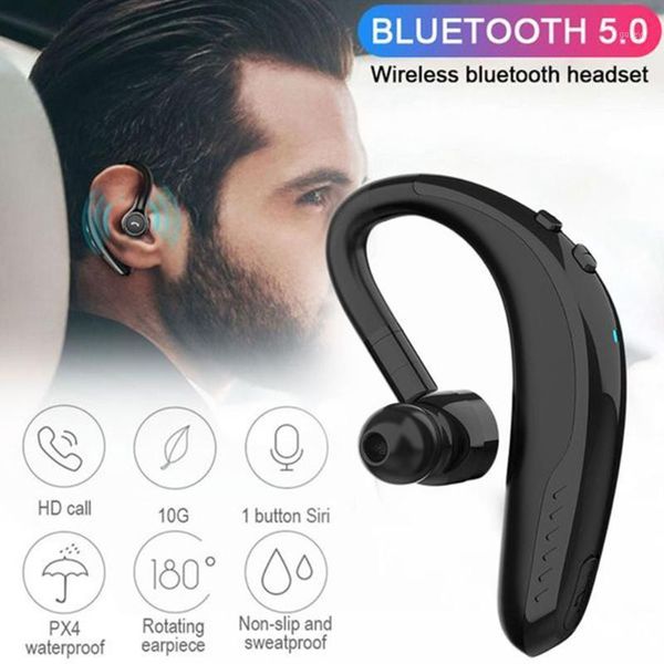

wireless bluetooth earphones stereo headset 190mah single handswith microphone business bluetooth headphones for driving1