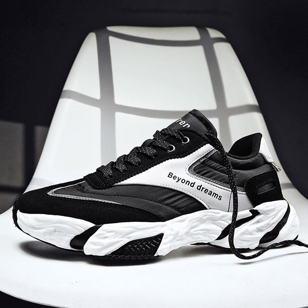 

soft bottom platform running shoes for women men tripe black white three color foam mens trainers scarpe zapatos chaussures 40-45