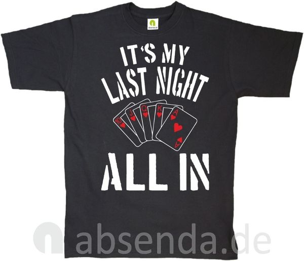 

it's my last night all in poker game flush casino new summer style unny novelty hip hop rock soccer sport hooded sweatshirt hoodie t sh