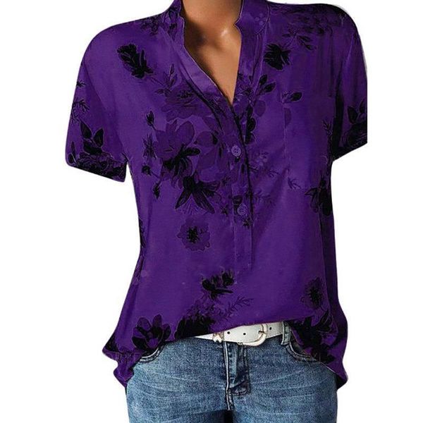 

fashion new womens shirt casual shirt woman loose large size shirt short sleeve, White