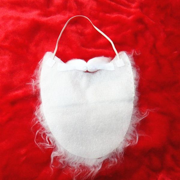 

1шт xmas санта борода performance christmas party decoration supplies белое рождество завитые реквизит для cosplay партии благосклонности а3