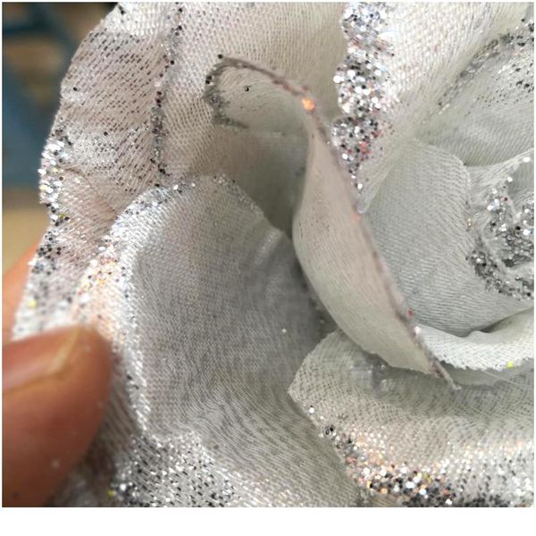 

30pcs gold rose artificial silk flowers heads for wedding decoration diy wreath gift box scrapbooking craft fake flo sqcewt