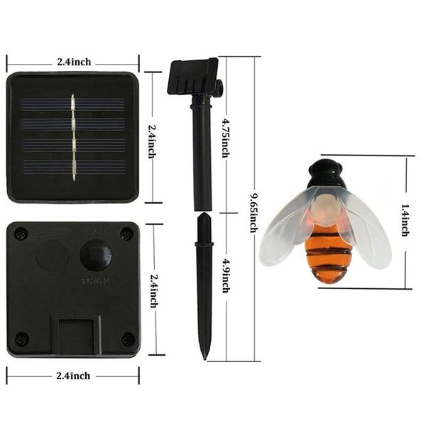 

новые солнечных батареях cute honey bee led строка фея свет 20leds 50leds bee открытый сад забор патио рождественские гирлянды кпт wmtgaf