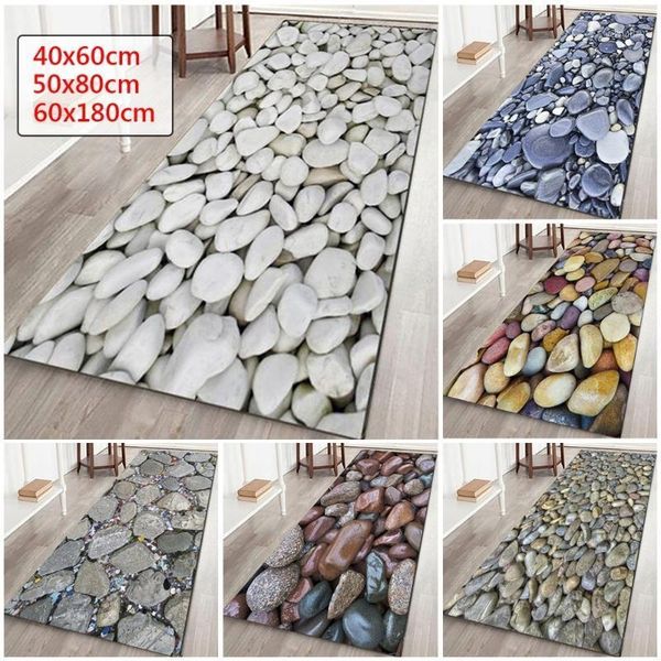 

cushion/decorative pillow wujie 3d printed simulated pebble bathroom carpet doormat hallway bath mat kitchen anti-slip modern area rugs livi
