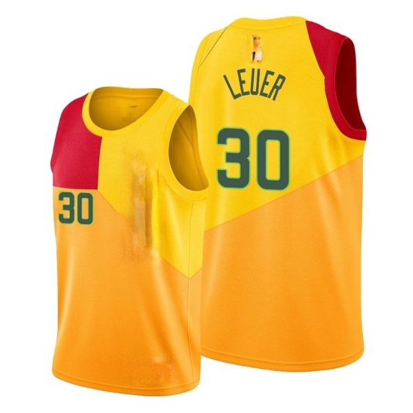

jon leuer men city basketball джерси, Black