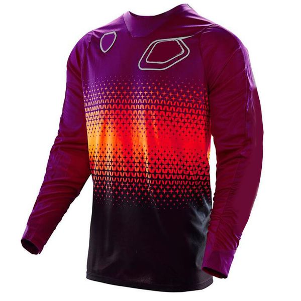 

new style speed drop t-shirt mountain bike cycling jersey long-sleeved shirt men summer off-road motorcycle jersey polyester quick-drying