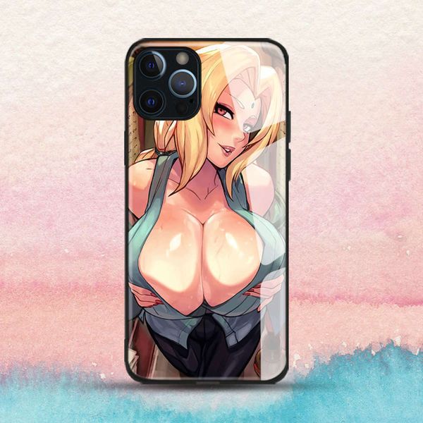 

3animated naruto tempered glass case for vip se 6 6s 7 8 plus x xr 11 12 mini pro max with soft silicon protectioncf1