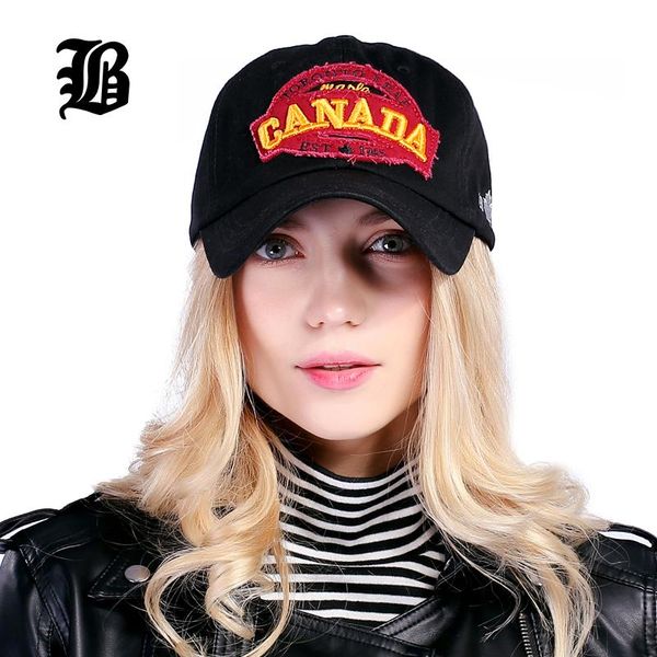 

flb] brand canada letter cotton embroidery baseball caps snapback hat for men women leisure hat cap wholesale f228 bbyswl alice_bag, Black;white
