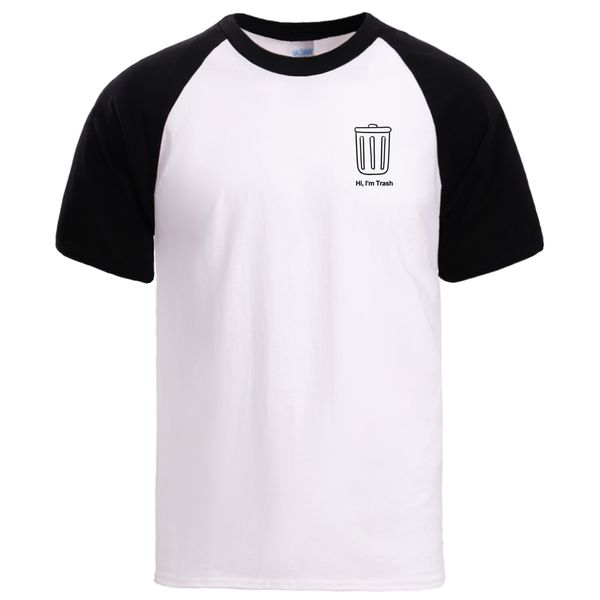 

sport trash can logo print tshirts man summer short sleeve t shirt 2020 simple print t shirt cool hip hop man raglan t shirts outwear