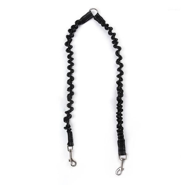 

dog collars & leashes splitter safety training puppy elastic double soft nylon pet walking harness leading leash durable1