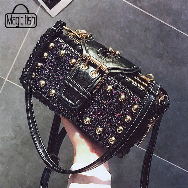 

женская досуг коммуникатор magnetic пряжка заклепки vintage кожа pu одноместный плеча малый квадрат сумка a9810 / l