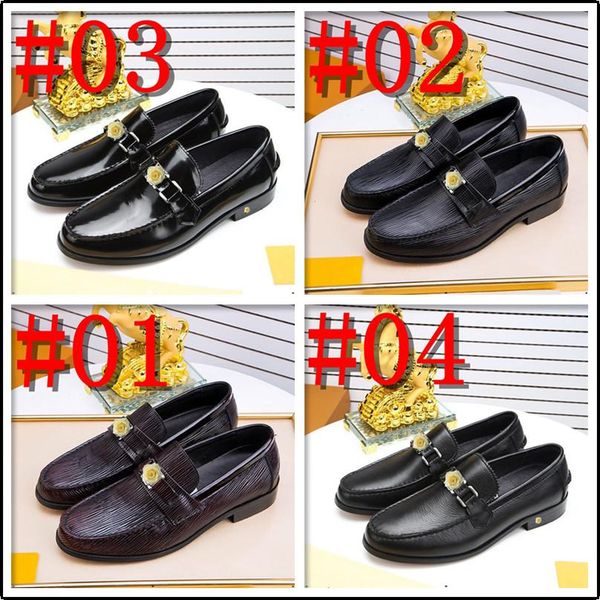 

c6 38-45 leather dress shoes tide pointed england style business wedding formal flats black shoes for men 11
