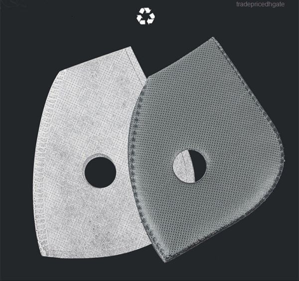 

for remplacement 2020 cloth pm2.5 chip filter sports face mask insert 5-layer protective anti-fog haze dust-proof breathable