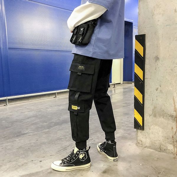 

zbxtx ins pants fsczk pocket corset overalls pants casual pantsoveralls capris spring trend loose and versatile student korean casual men&#0, Blue