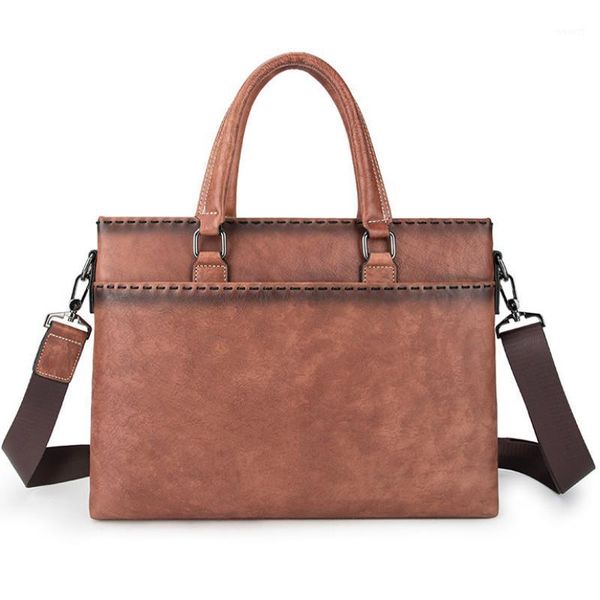 

briefcases meastan original leather men fashion handbag business briefcase commercia document lapcase design male attache portfolio bag1